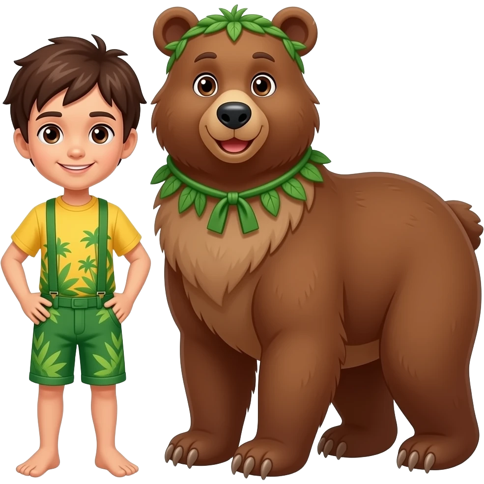 Jungle Boy + Bear emoji