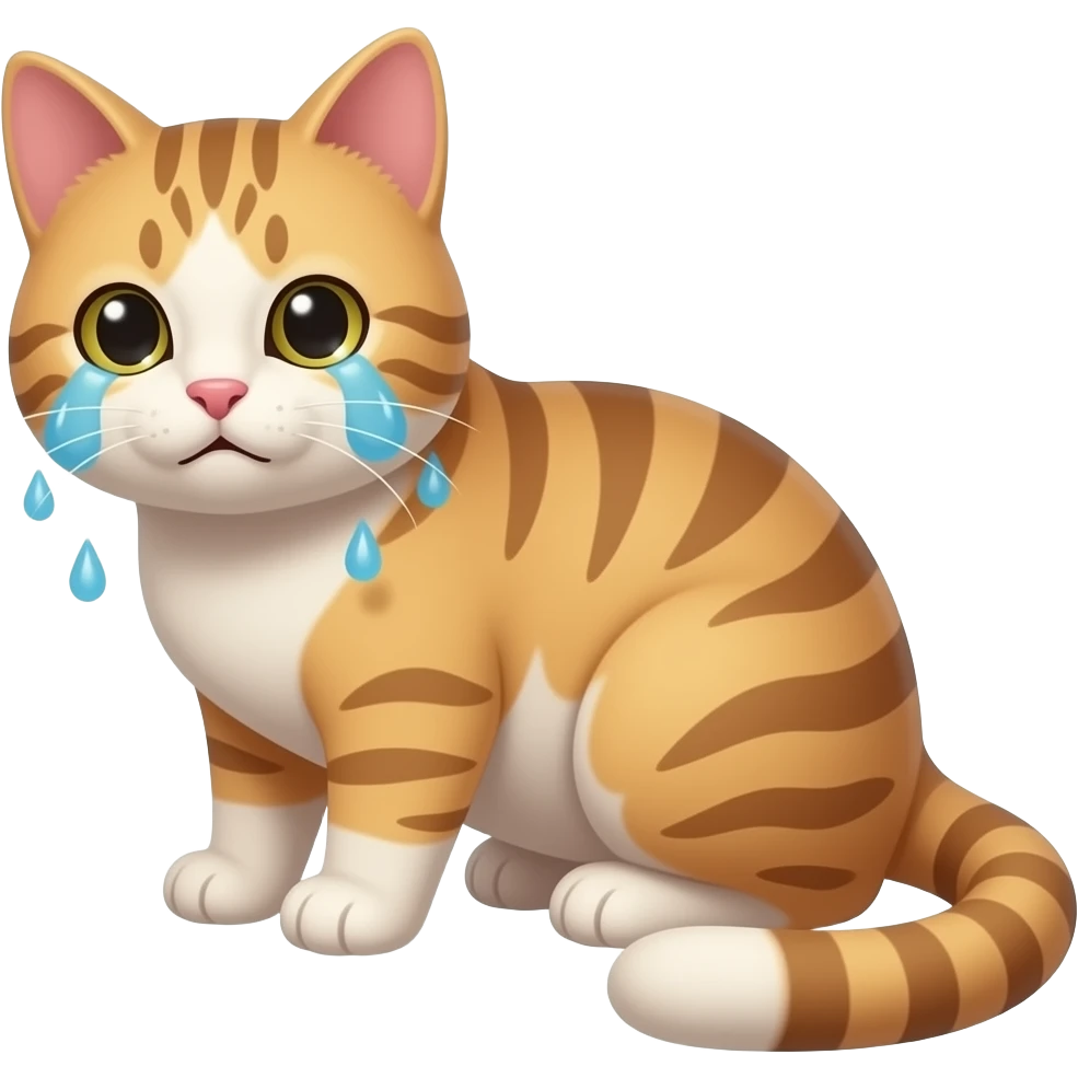 Crying cat emoji