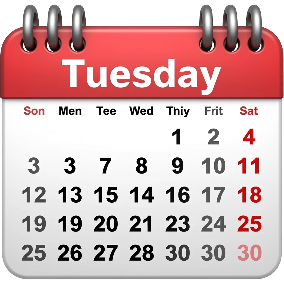 Tuesday emoji