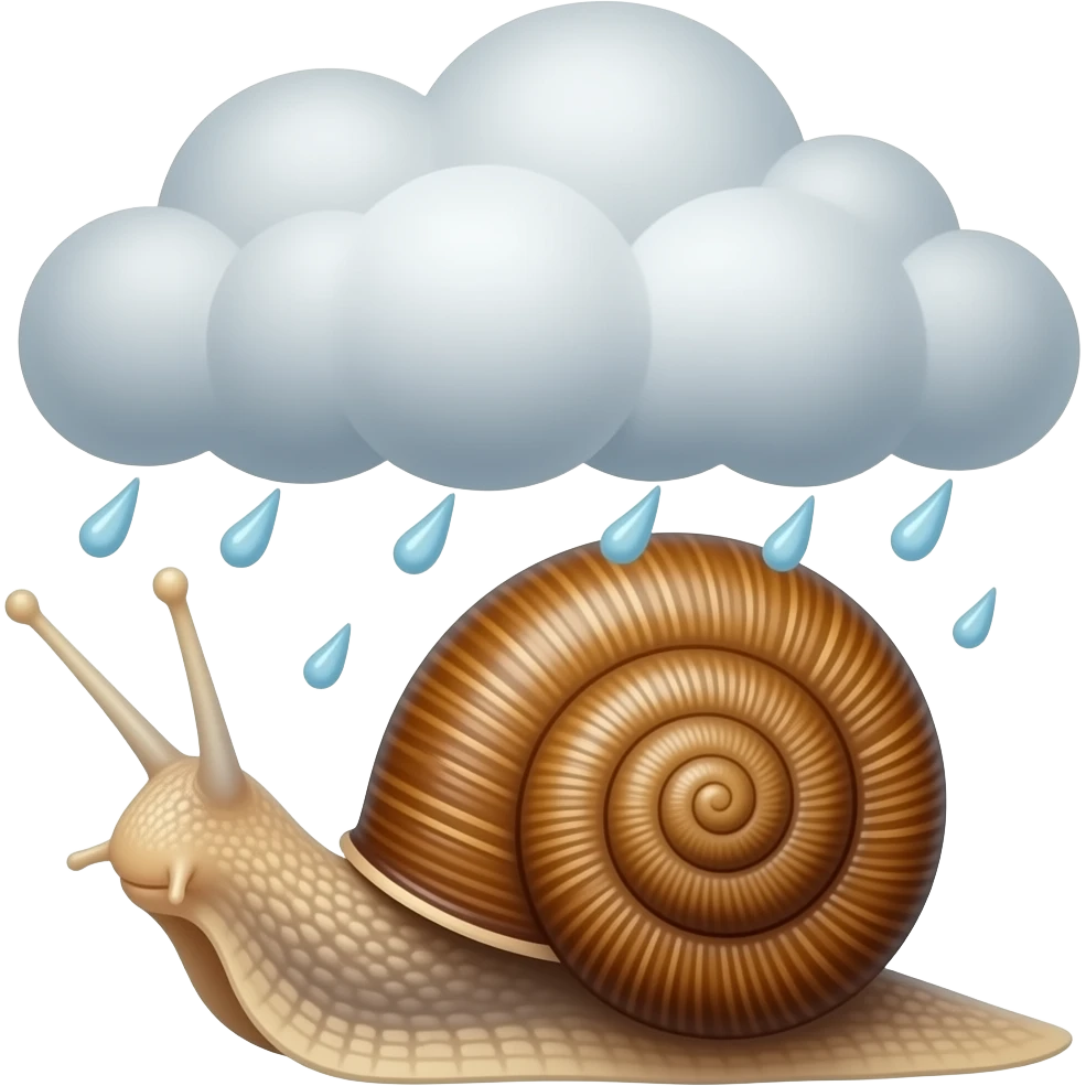snail storm emoji