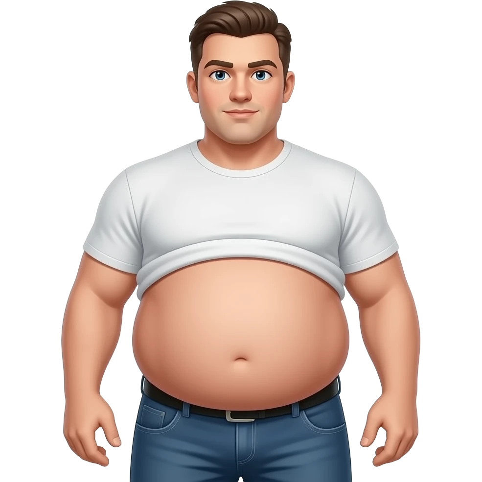 Guy with huge ass emoji