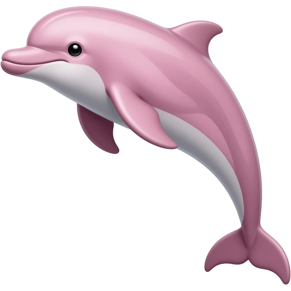 Pink dolphin emoji