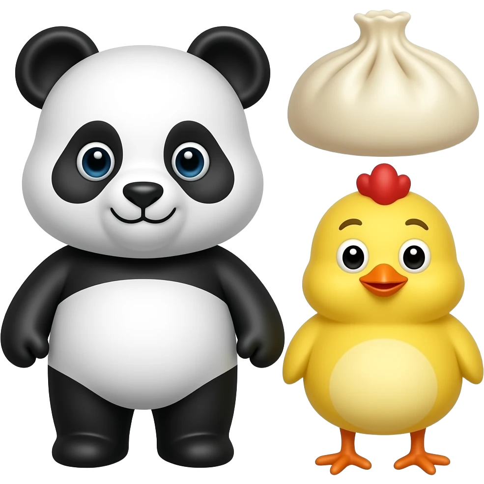 🧸🐼🥟🐣 emoji