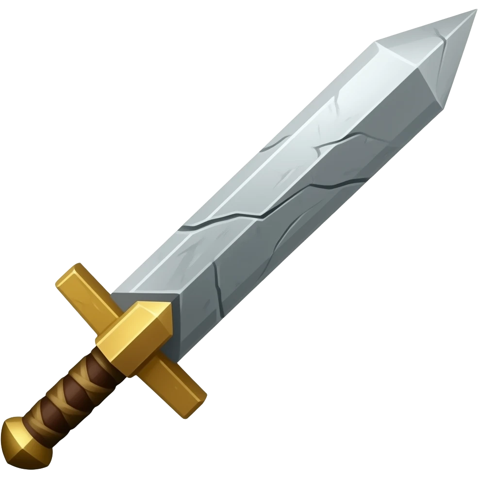 ไอเท็มในเกมส์ ดาบหิน emoji
