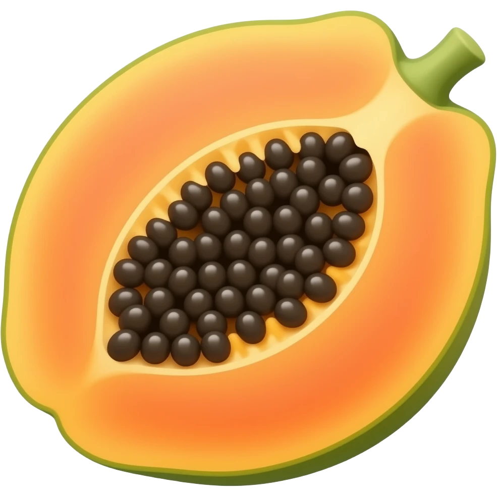 Papaya slice emoji