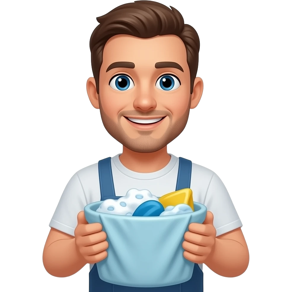 man holding laundry emoji