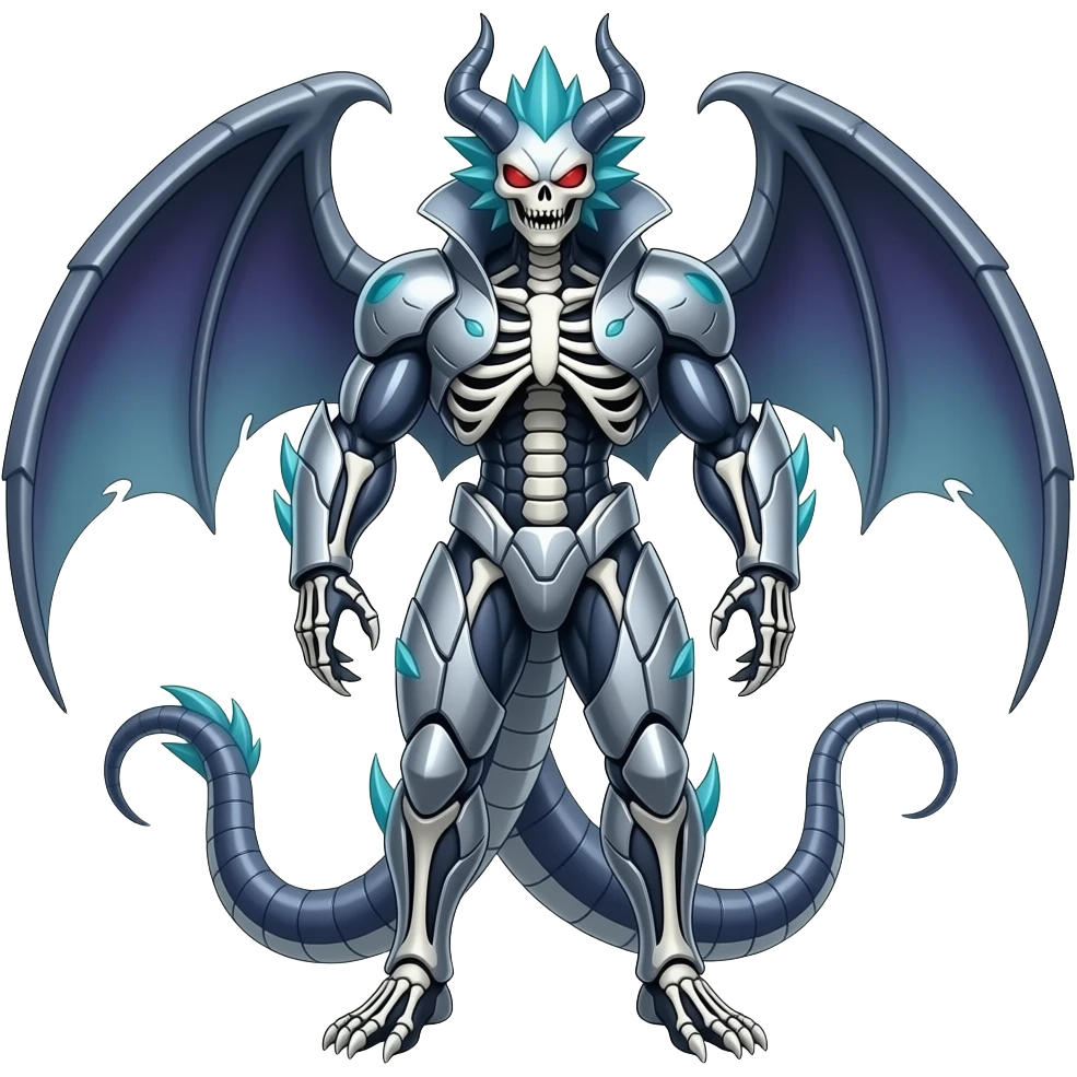 Shiny Skeletal Cool Hot Stylish Handsome Seviper-Salandit-Darkrai-Renamon-Zoroark-Genesect-Monster-Fakémon-fusion (full body) emoji