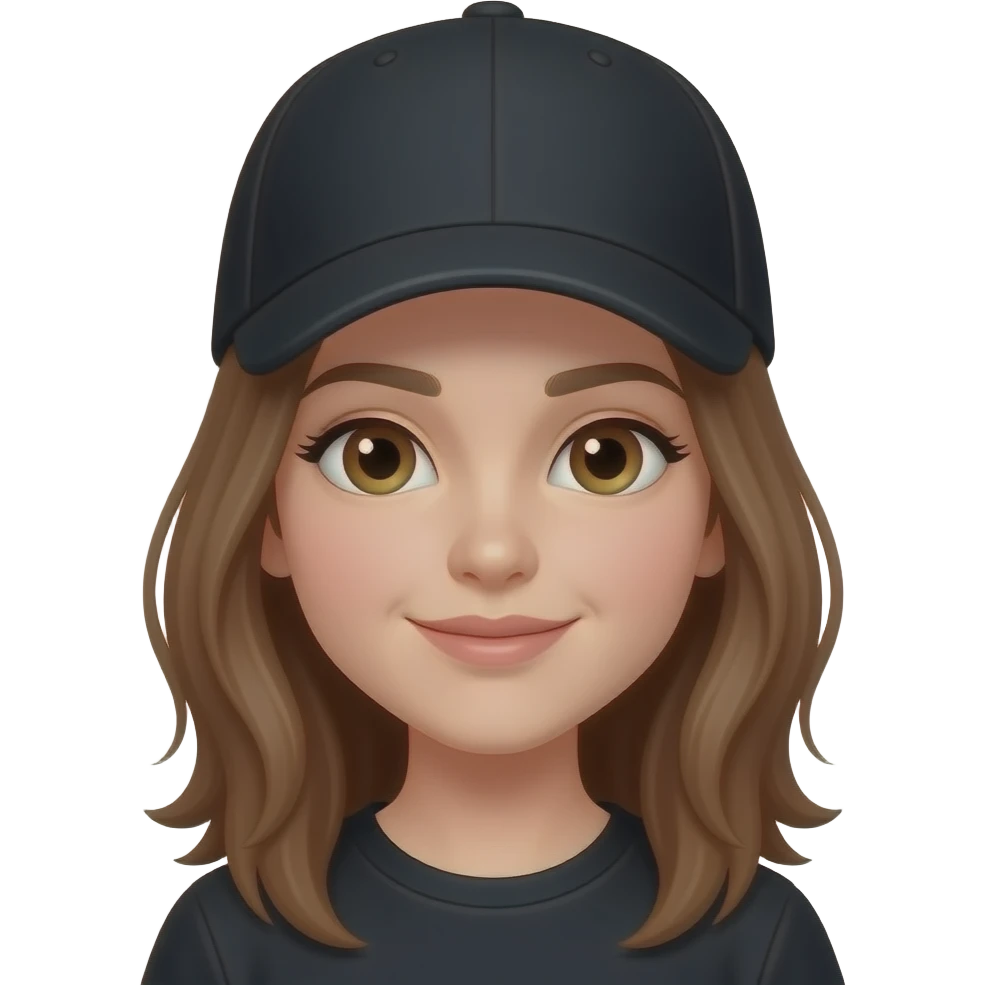 дівчина з чорной кепочкой емо emoji