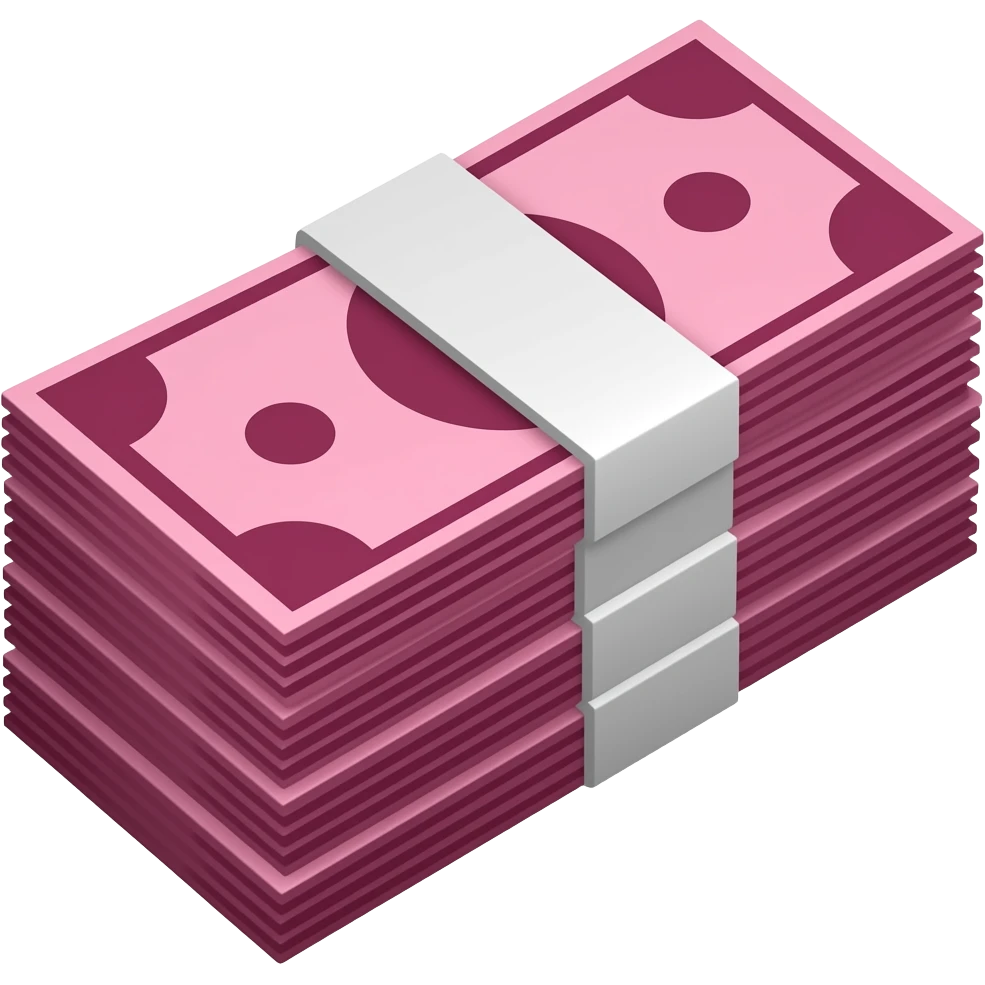 money burgundy emoji