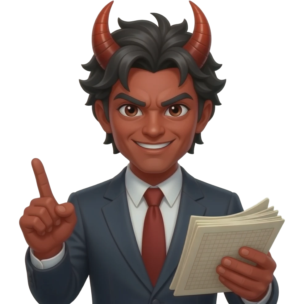 Plotting demon emoji