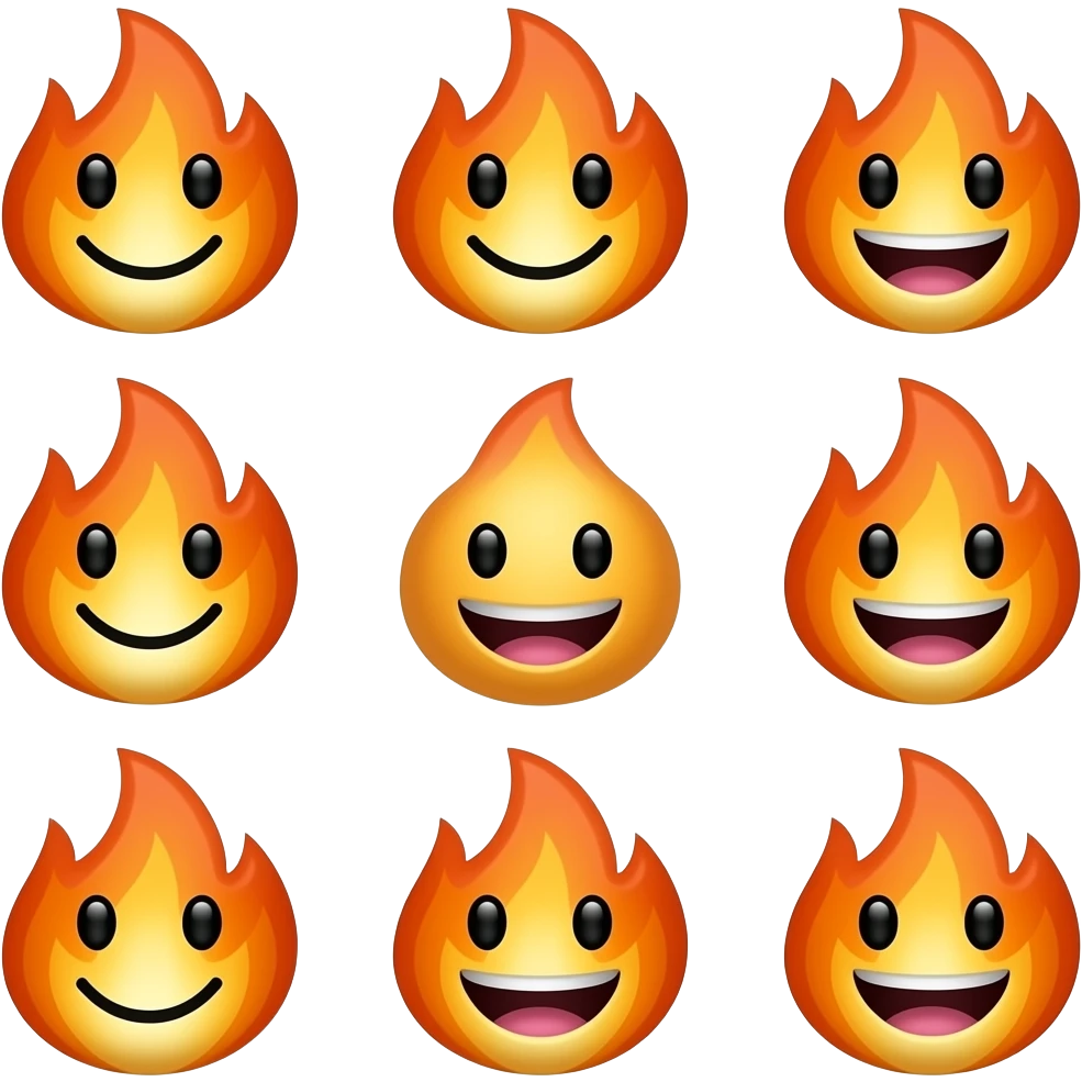 Funny hot emoji bundle emoji