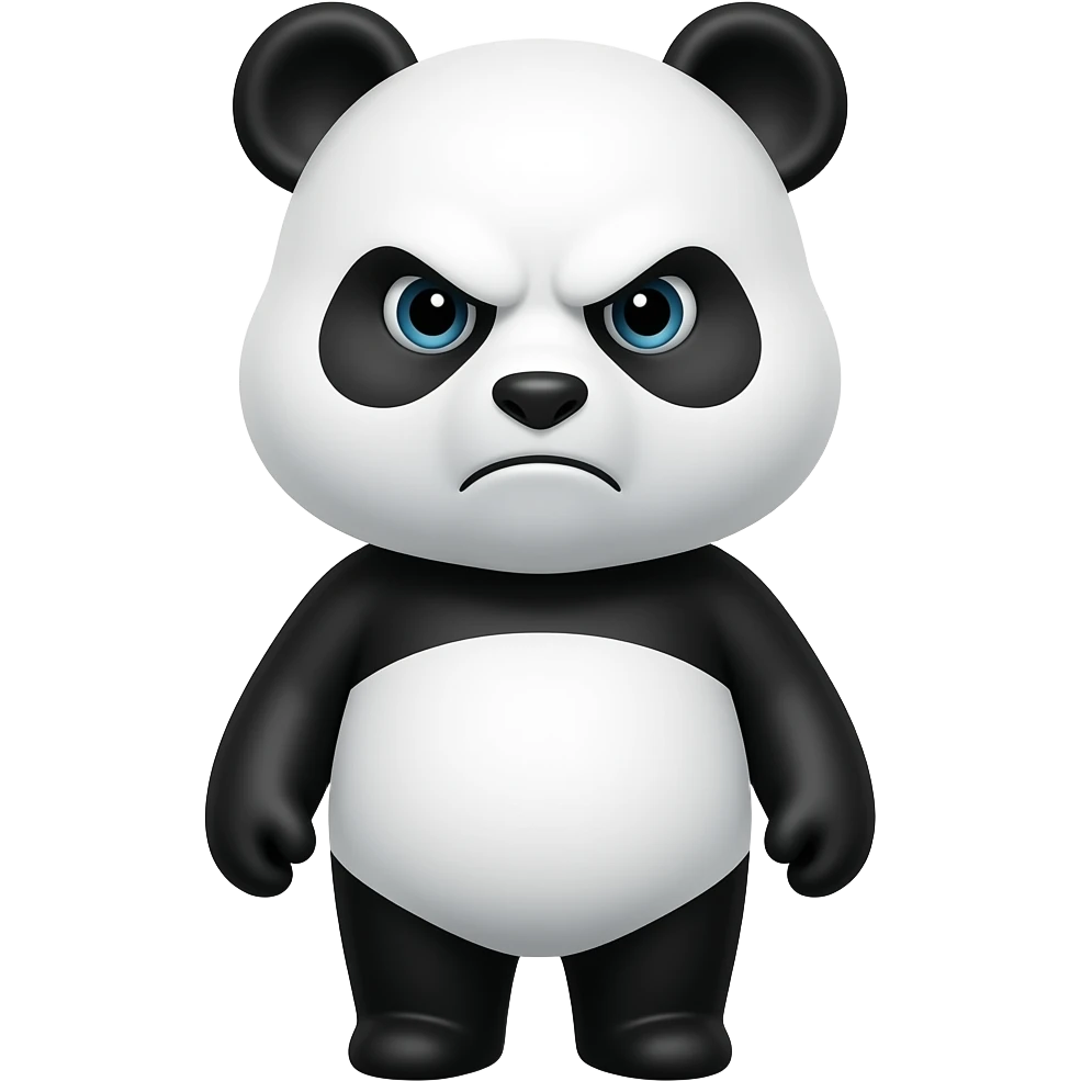 Panda enojado emoji