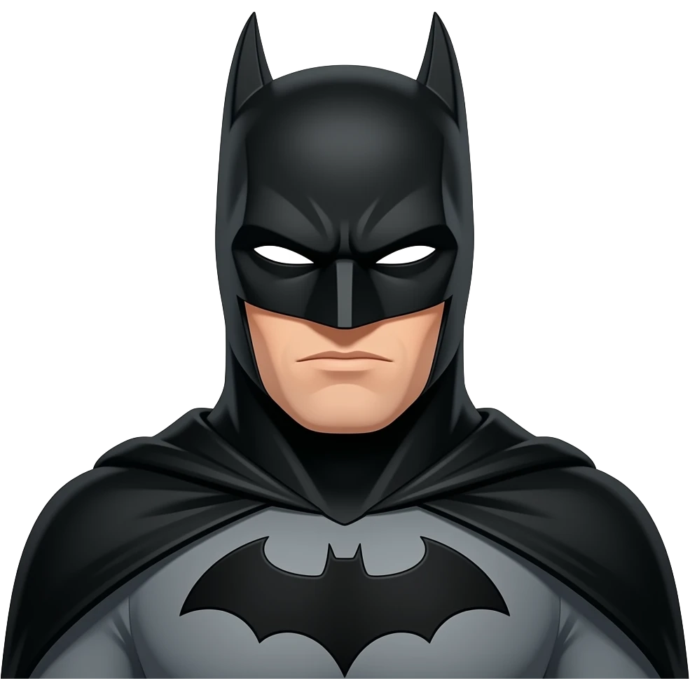 Batman in black emoji