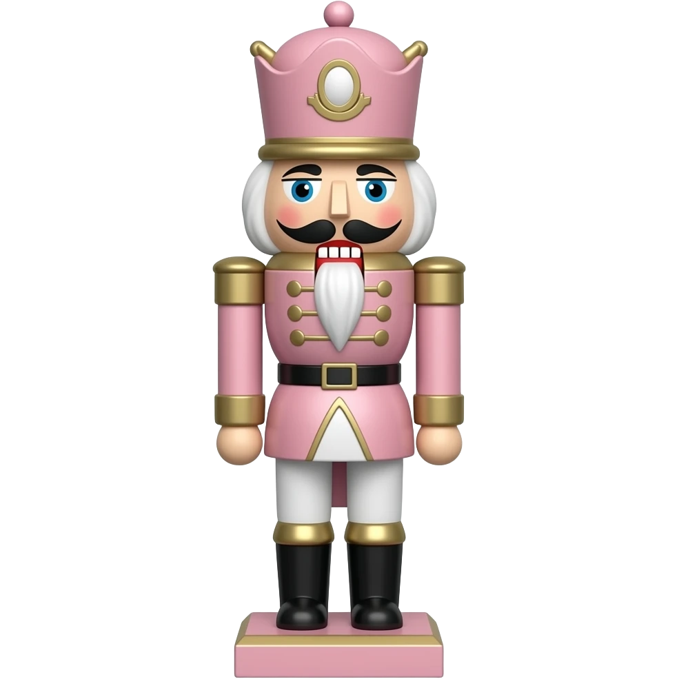 Light pink nutcracker emoji