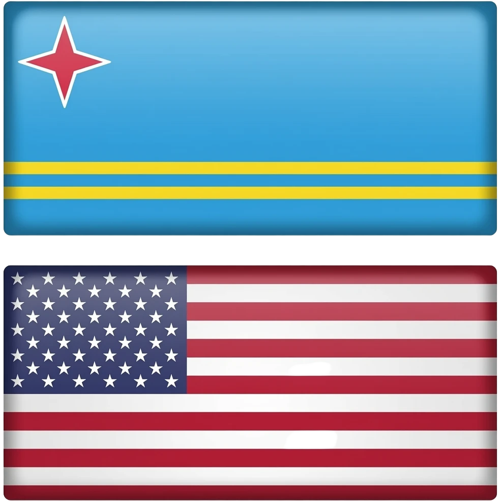 🇦🇼 + 🇺🇲 emoji