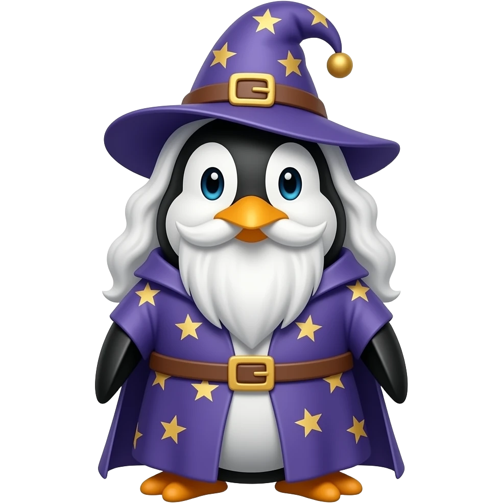 Penguin Wizard emoji
