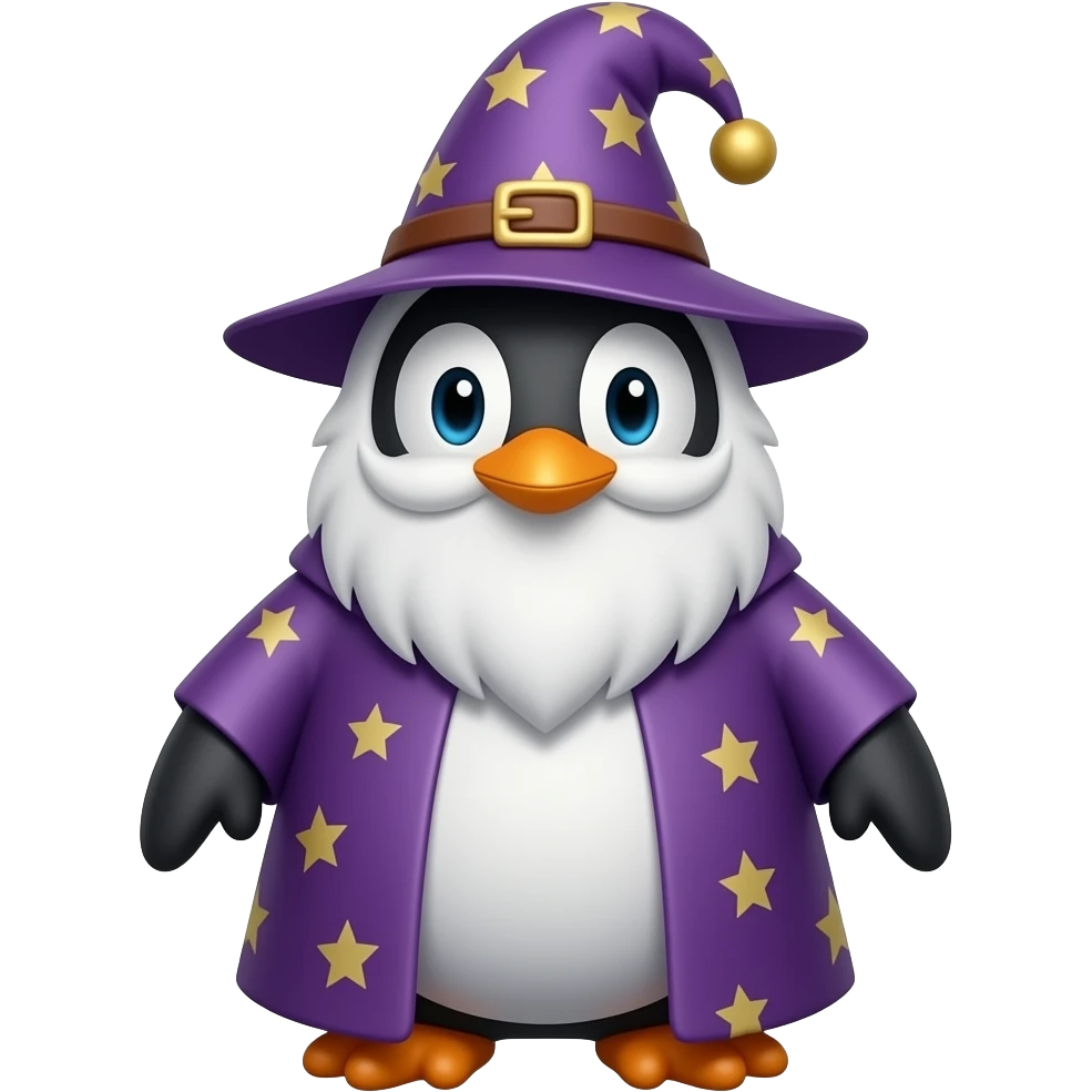 Penguin Wizard emoji