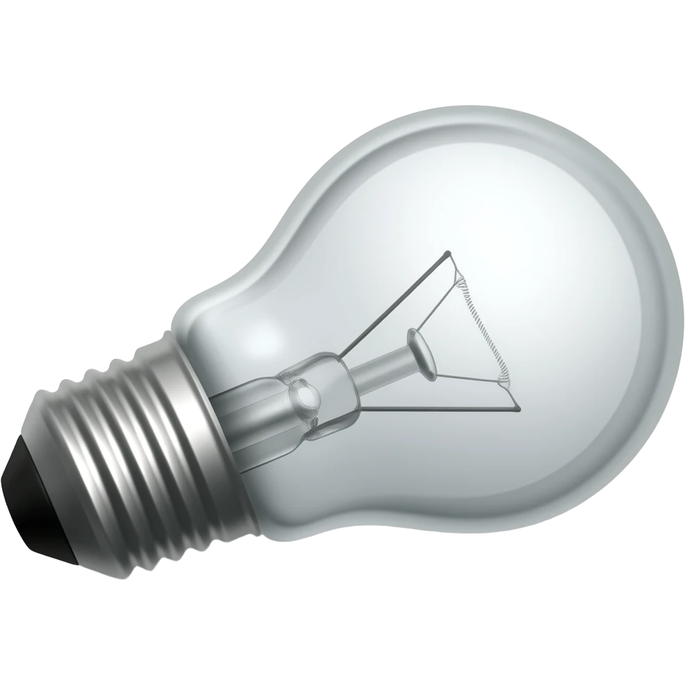 ampoule de lumière fermée sans éclairage emoji