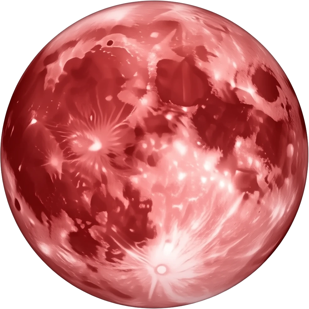 Red moon emoji