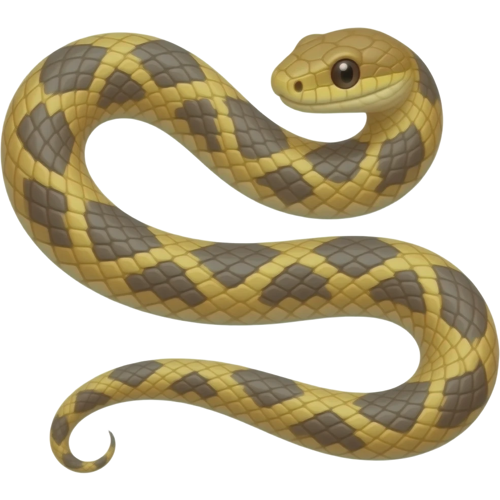 small stretched-out snake emoji
