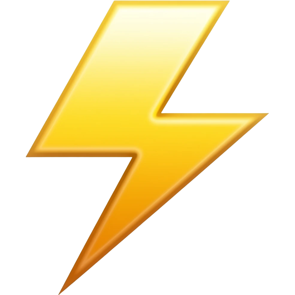 lightning emoji