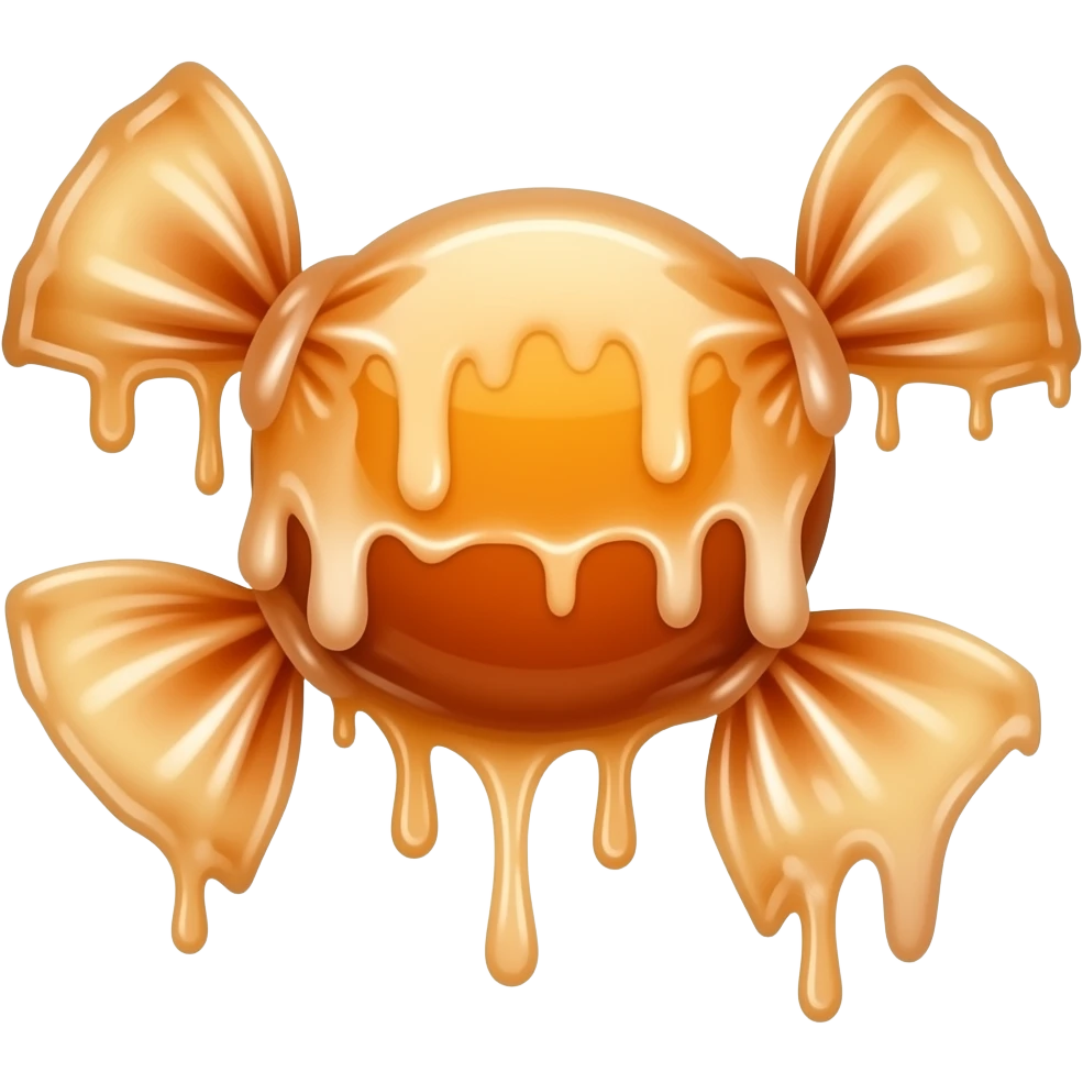 melted candy in making emoji