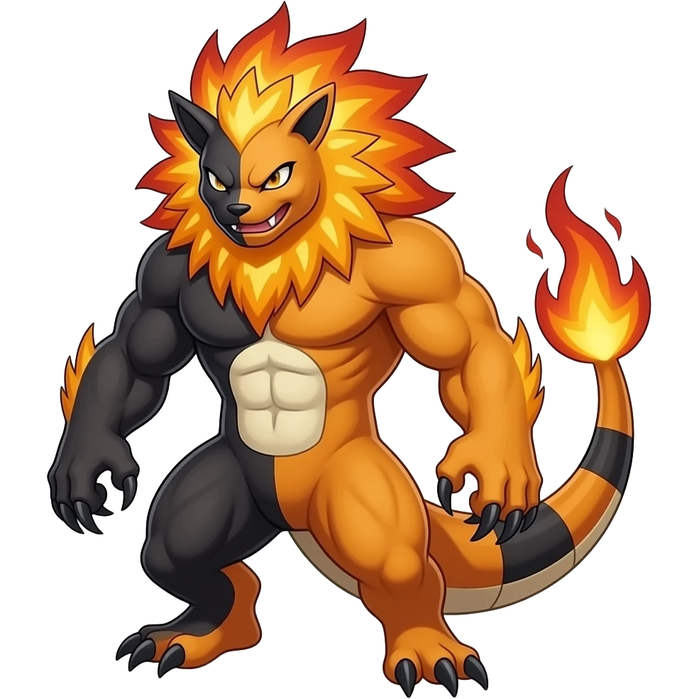 Cinderace-Incineroar-Blaziken-Fakémon-hybrid emoji