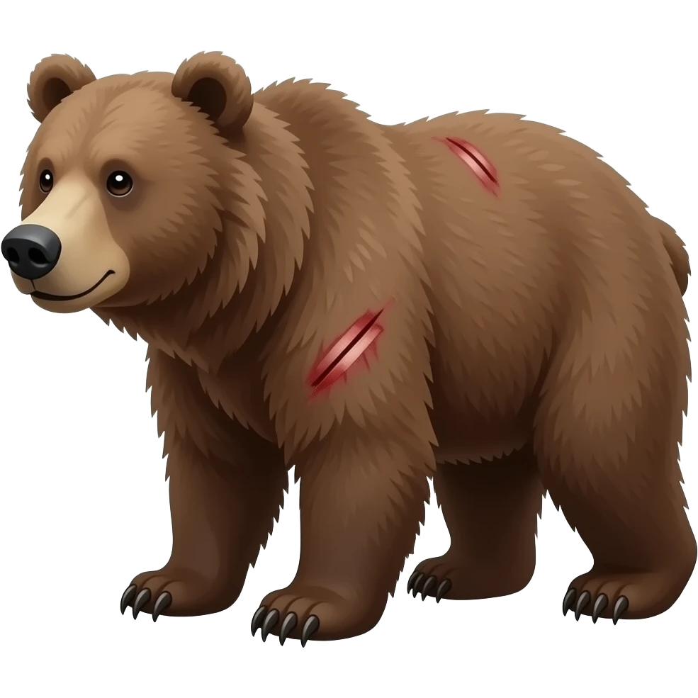 Slasher bear emoji