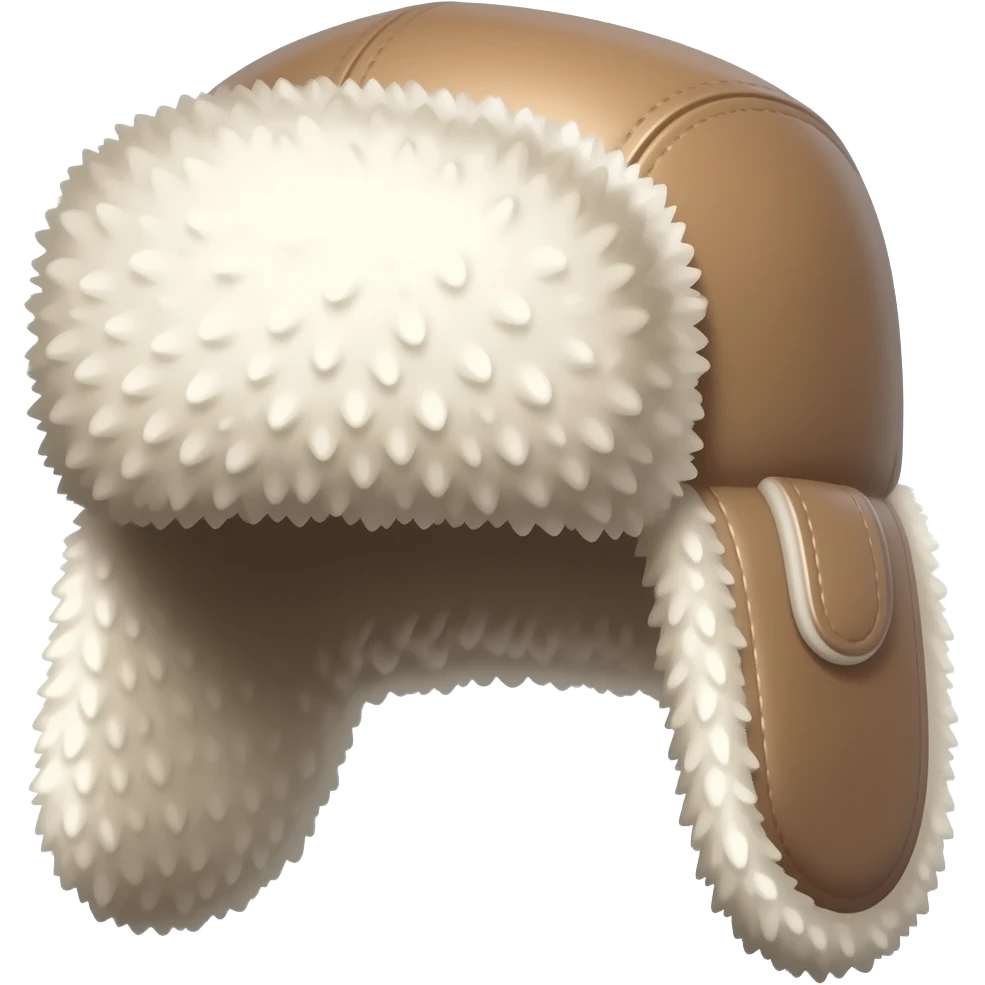 меховая шапка ушанка emoji