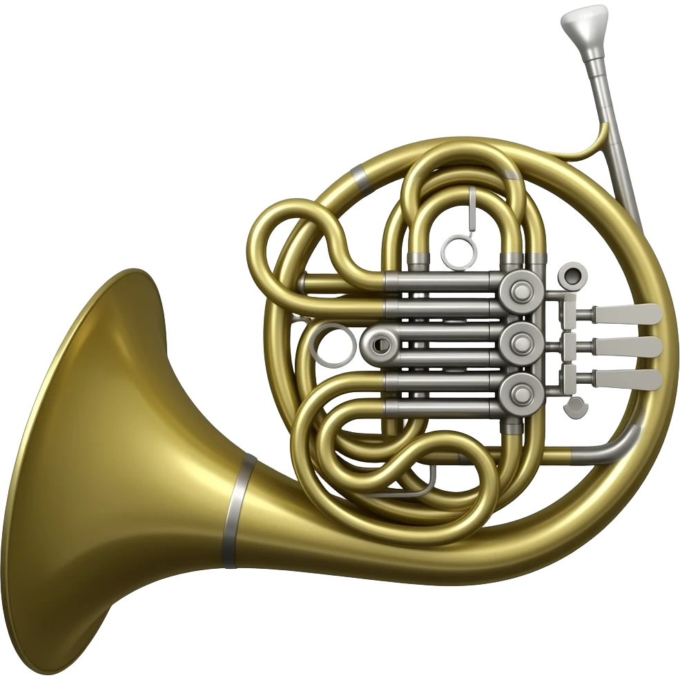 French horn emoji
