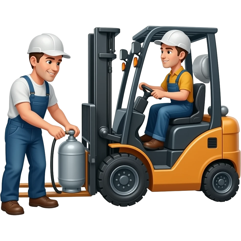зняти газовий балон з форкліфта emoji