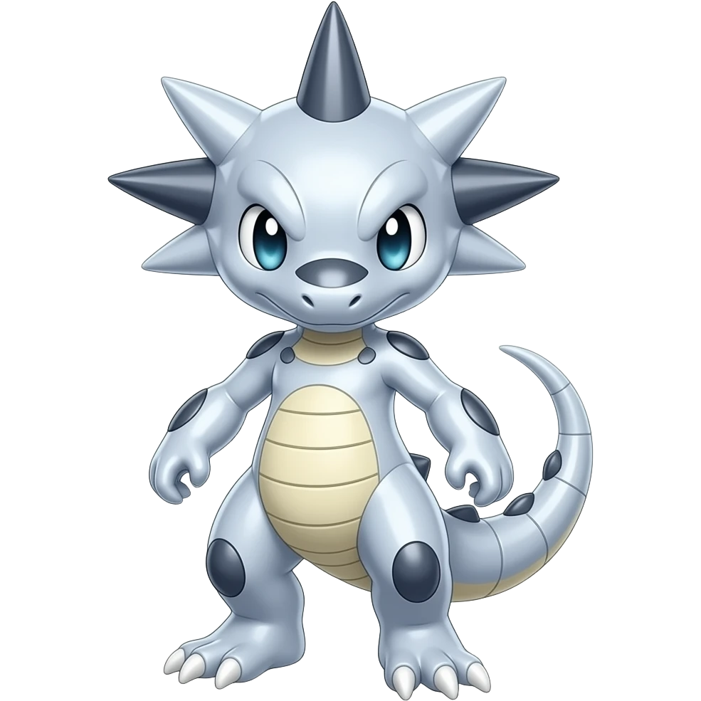 Shiny Futuristic Celestial Fakemon-Pokemon-Digimon-Spectrobes-Raptor-fusion, full body, teo emoji