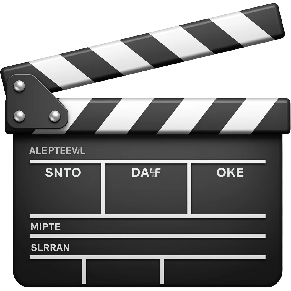 clapperboard emoji
