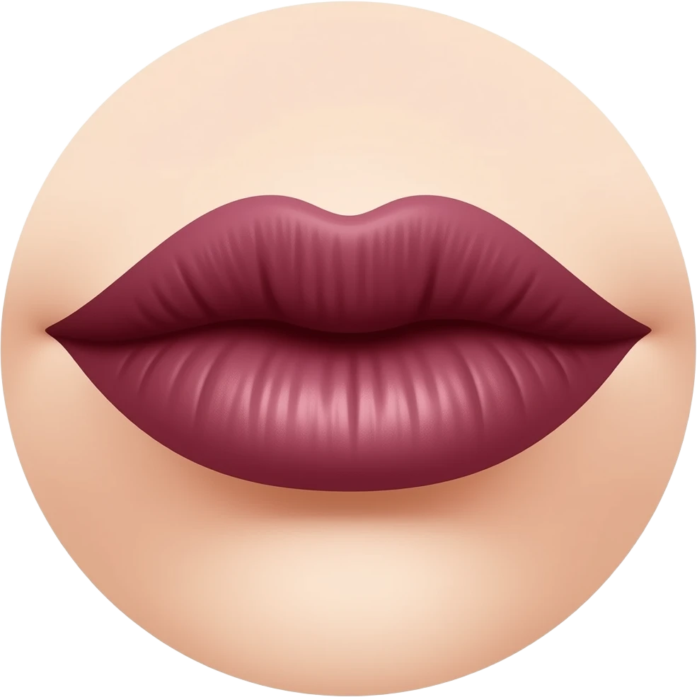 lipstick mark burgundy emoji