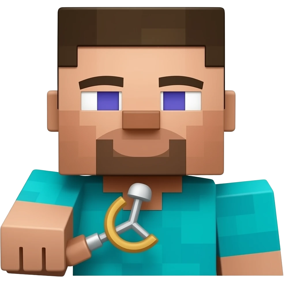 minecraft steve explaining emoji