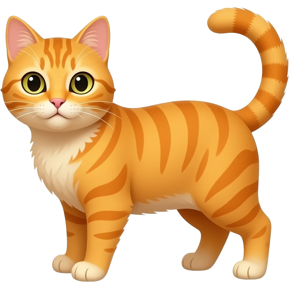 Android Orange cat emoji