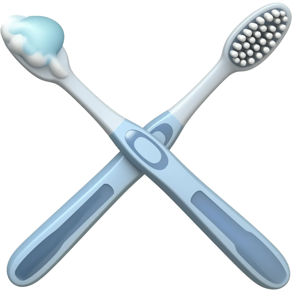 toothbrush + poor emoji