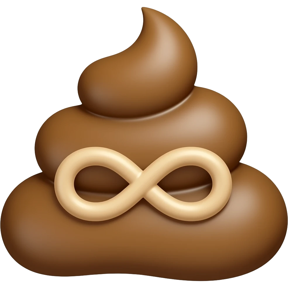 Infinity poop cat emoji