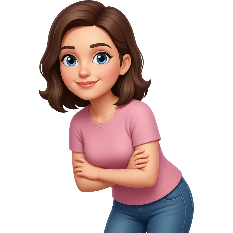 standing fold bend woman emoji