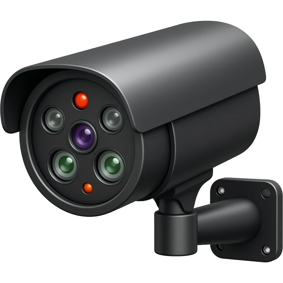 Cctv camera unit with multiple lenses emoji