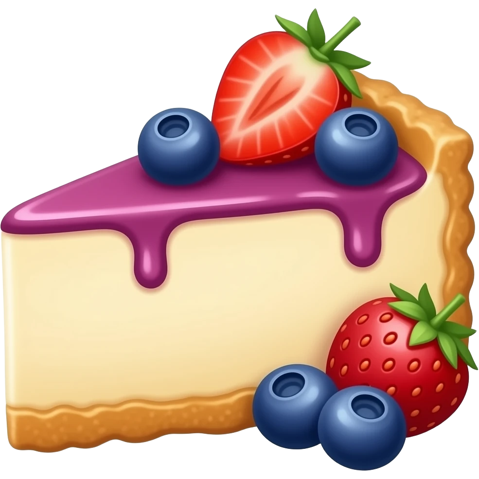 Чизкейк классический с ягодками emoji
