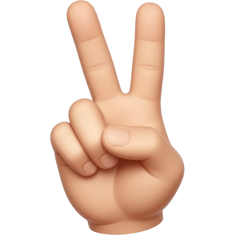 브이 손가락 emoji