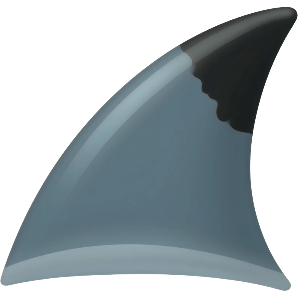 Shark fin emoji