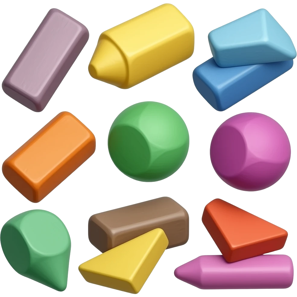 colorful chalk pieces emoji