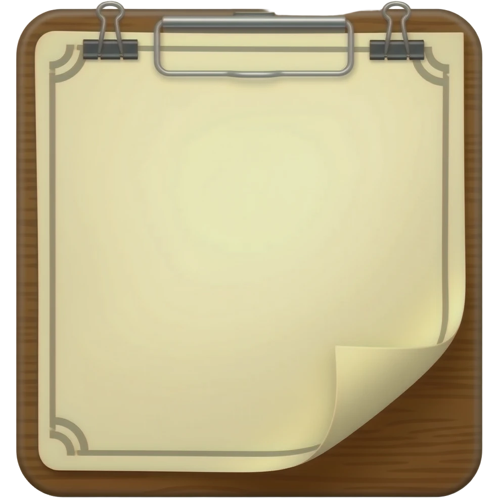Menu Card emoji