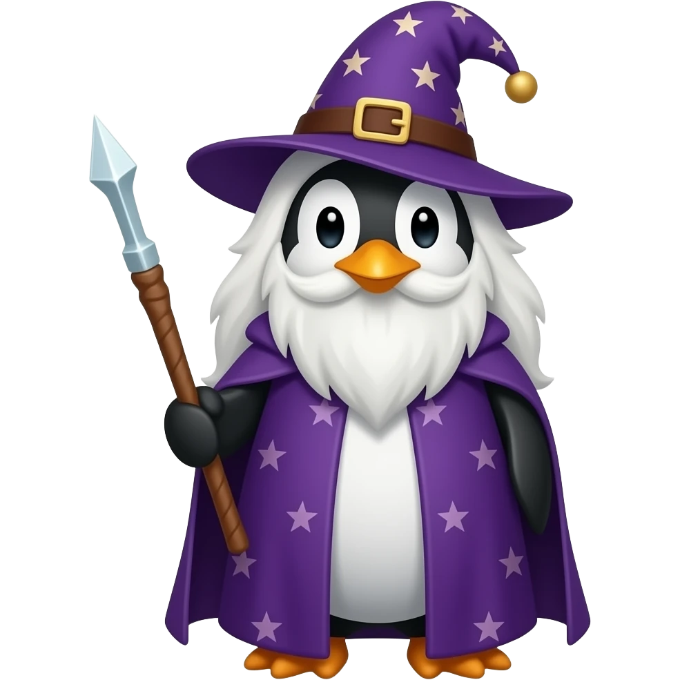 Penguin Wizard emoji
