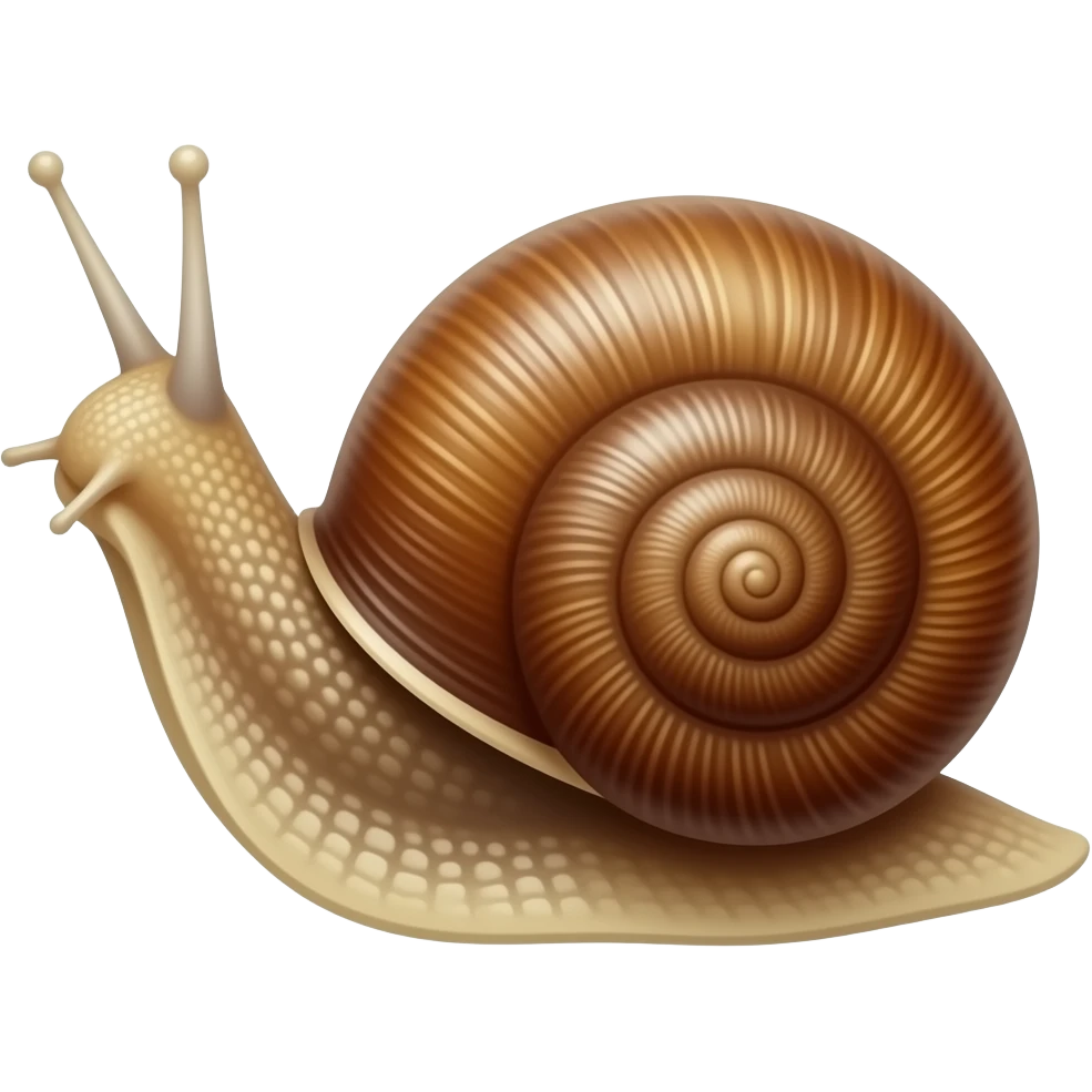 Нарисуй реалистичную улитку emoji
