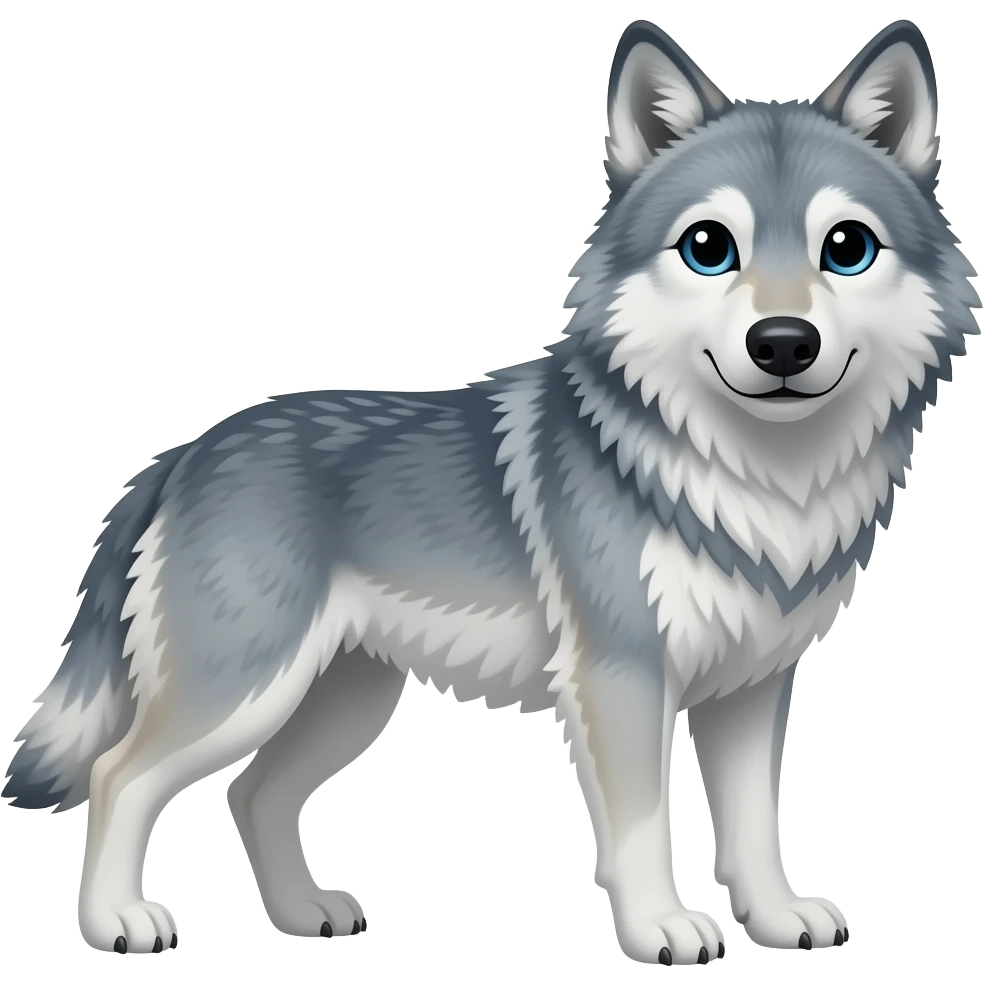 wolf love emoji