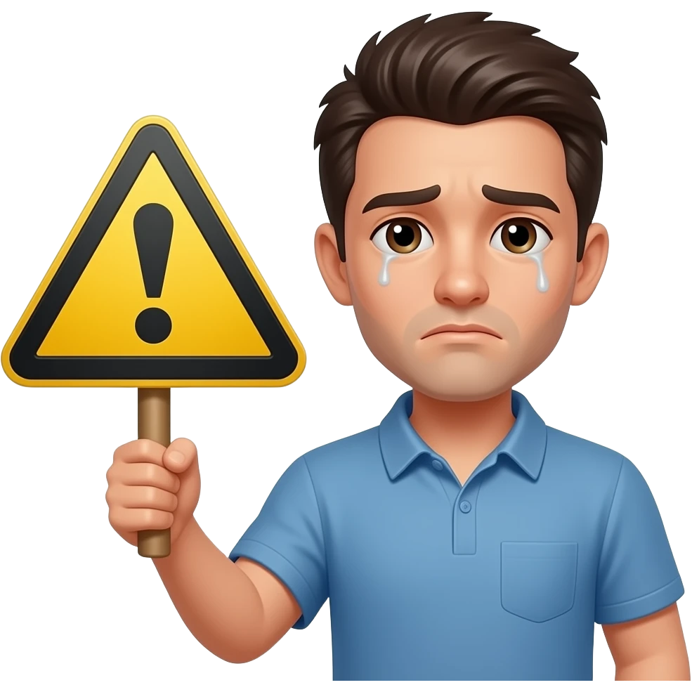 ⚠️😥 emoji