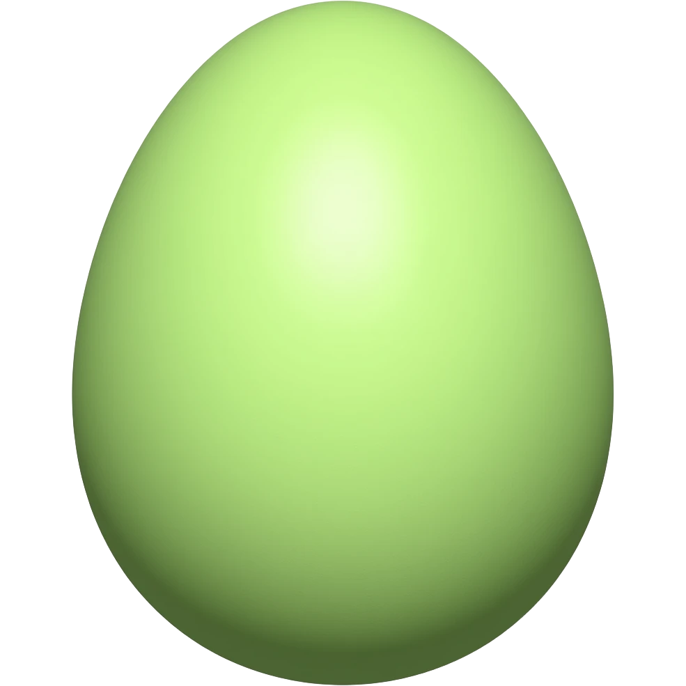 Egg is green emoji